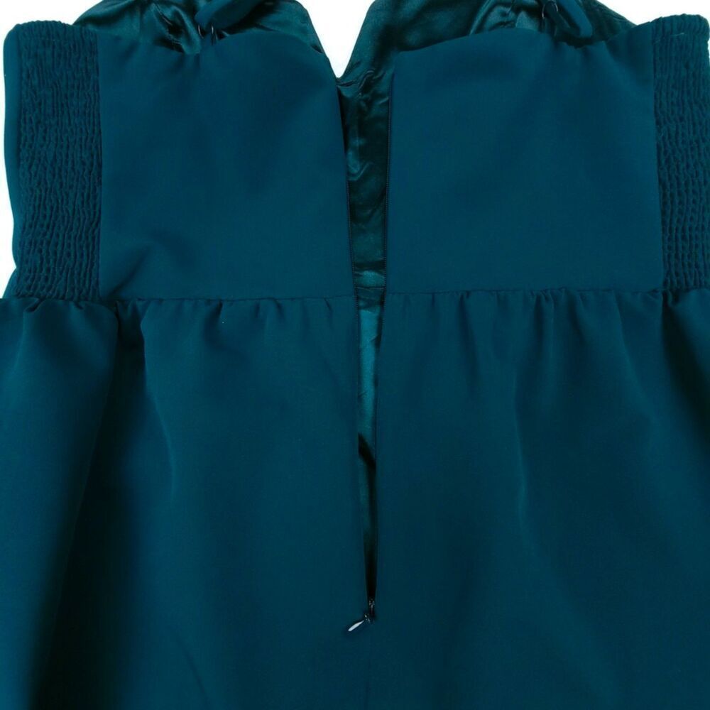 CITY CHIC Sassy V Wire Wrap Drape Tulip Midi Dress Emerald Green Plus Size 16 - Picture 7 of 9